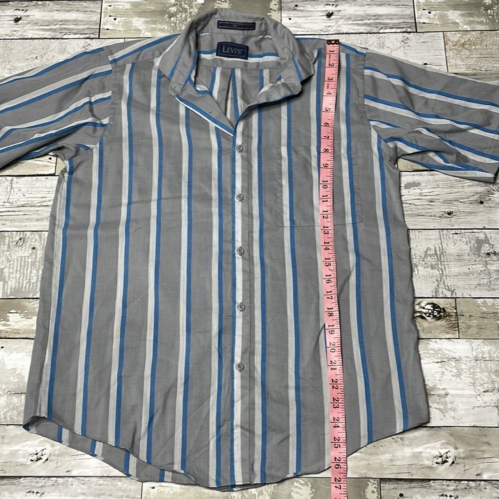 Vintage Levi’s Striped Button Down Medium - image 6